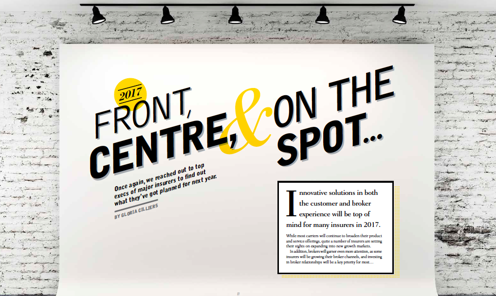 Front, Centre and on the Spot